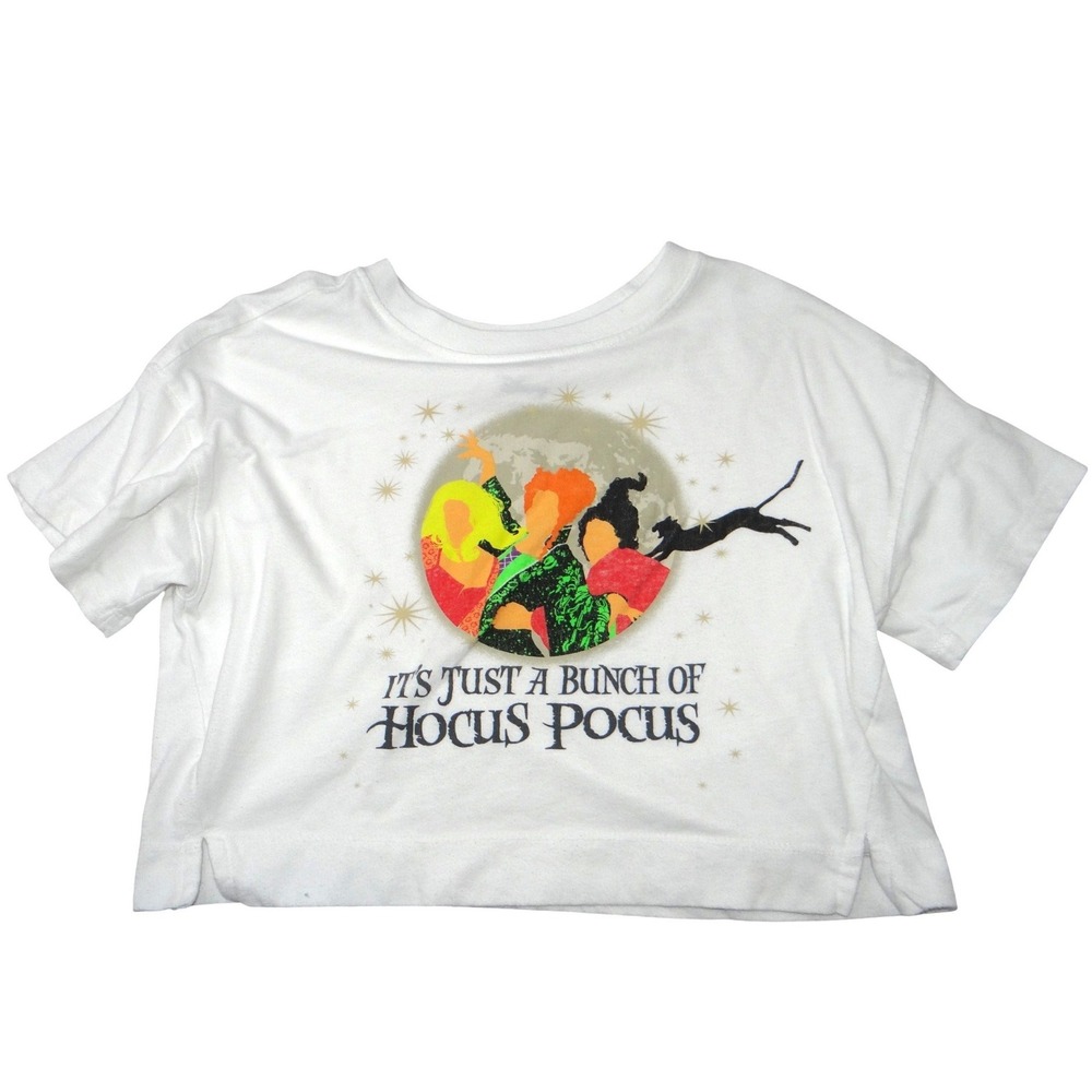 Kids Old‎ Navy Disney Hocus Pocus Graphic Cropped T Shirt Size L 10 12